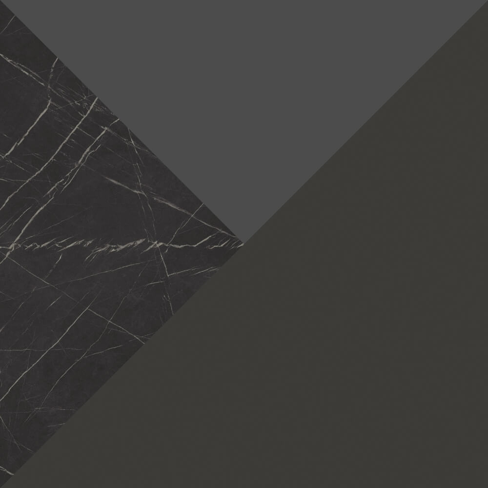 Двухдверный встраиваемый шкаф-купе Auroom R-10 - EGGER Черный Графит / Камень Пьетра Гриджиа / ORACAL Темно-серый